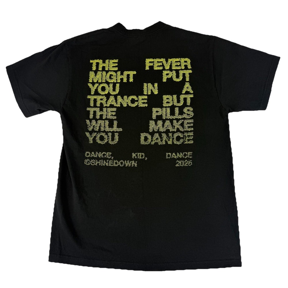 SHINEDOWN Concert Tour Shirt Large The Pills will make you Dance Kid Dance 2026